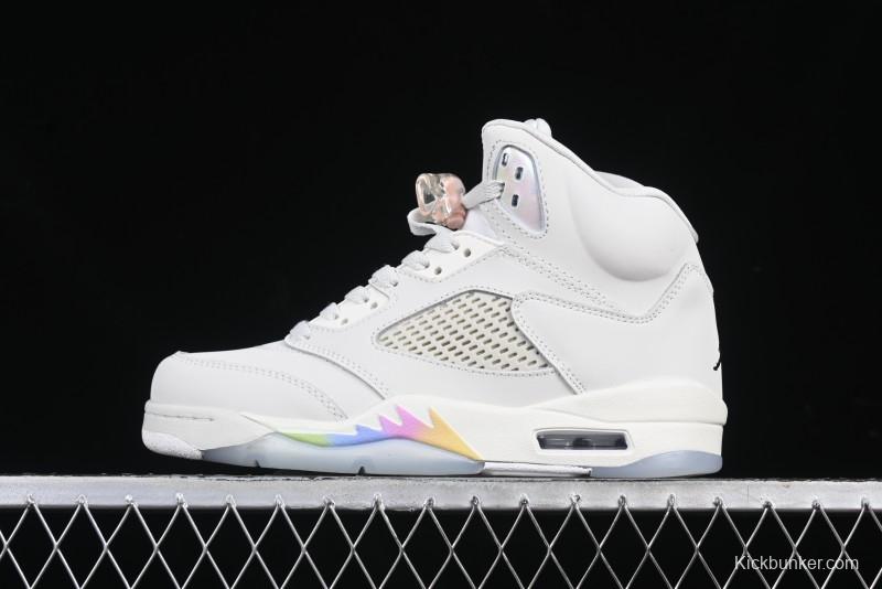 Nike Air Jordan 5 Retro Light Orewood Brown Snake Year Limited Basketball Shoes - HF3183-001