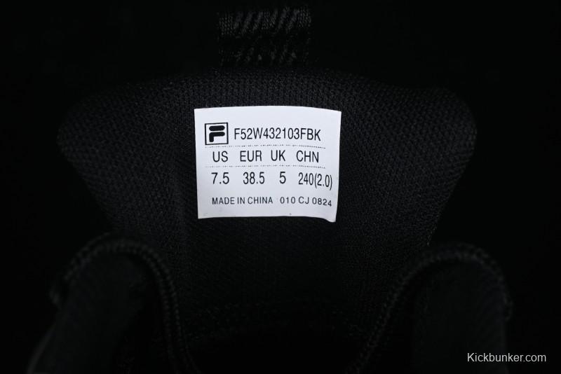 Fila Breathable Cat Paw Sneakers F52W432103FBK with Lightweight Eco-Friendly Material and Cushioned EVA Midsole