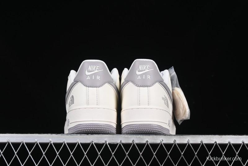 Nike Air Force 1 '07 Low The North Face Collaboration Beige Grey Red Label Casual Sneakers - BB7518-009