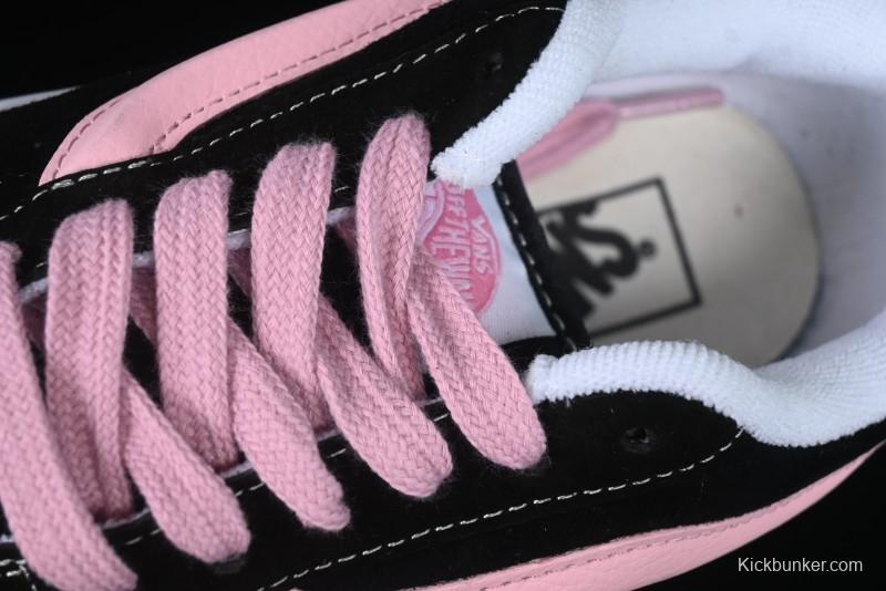 Vans Knu Skool Black Pink Color Comfortable Fashion Anti-Slip Wear-Resistant Low-Top Casual Skate Shoes - VN0009QCB9P