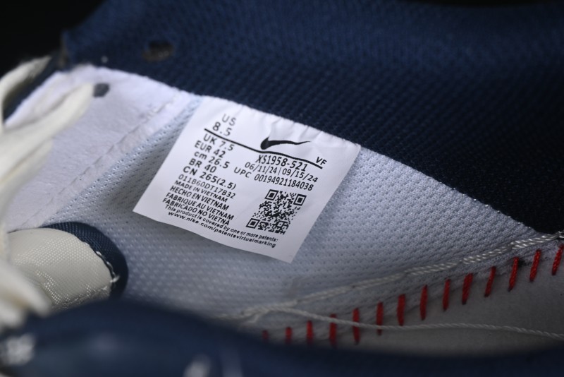 Nike Air Force 1 '07 Low The North Face Collaboration Blue Red Double Swoosh Casual Sneakers - XS1958-521