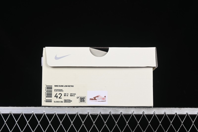 Nike SB Dunk Low Supreme Collaboration Bullet Screen White Check Anniversary High-End Custom Low-Top Casual Skate Shoes - DJ2024-091