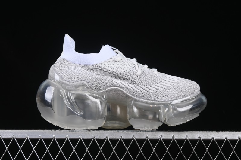 Grounds Big Bubble Heightening Platform Sneakers White Gray - AJE5