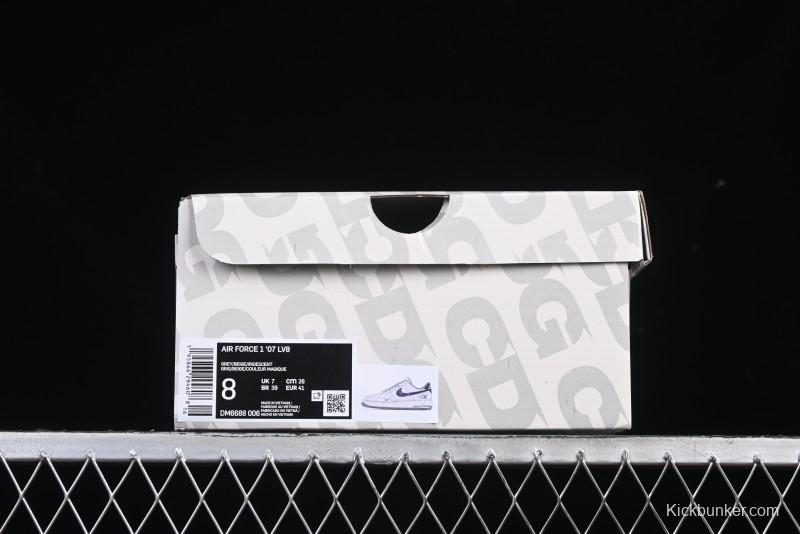 Nike Air Force 1 '07 Low The North Face Collaboration Embroidered Splash Design Casual Sneakers - DM6688-006