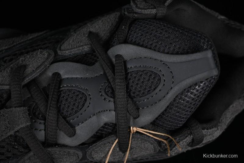 Adidas Yeezy 500 Black Casual Running Shoes - F36640