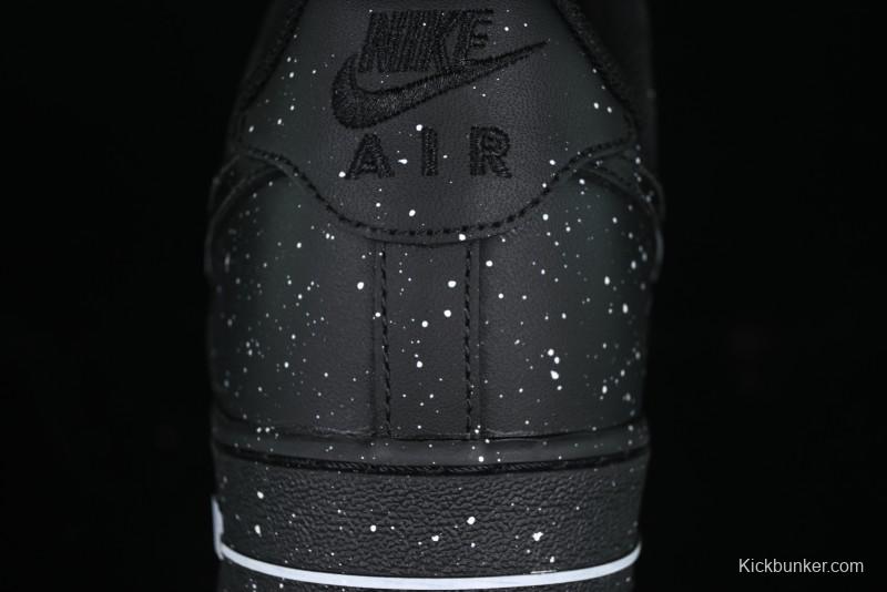 Nike Air Force 1 '07 Low Casual Sneakers with Black Splatter Design - ZH0316-046