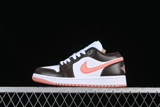 Nike Air Jordan 1 Low AJ1 Mocha Pink Casual Lifestyle Sneakers - DC0774-182