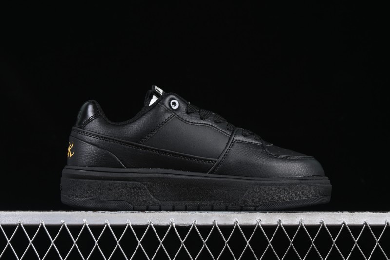 NY Yankees Black & Yellow Sneakers - Bold Logo Streetwear Shoes