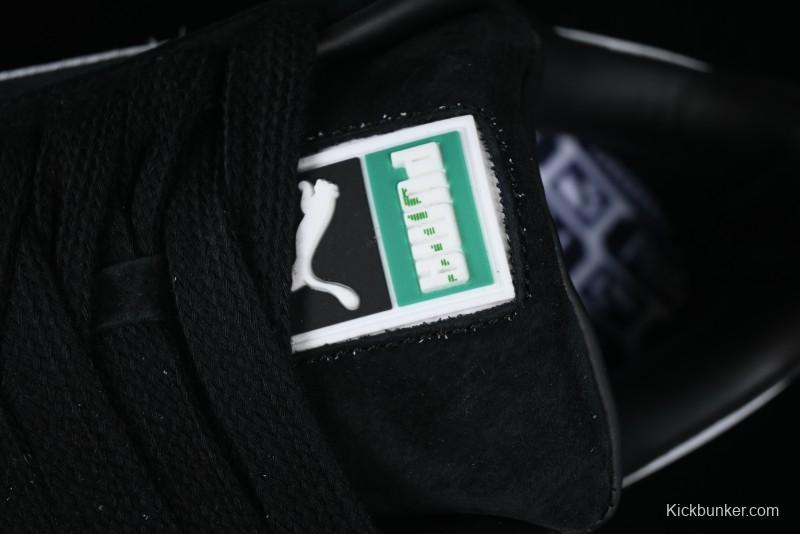 PUMA Suede XL Classic Men's Sneakers - Black with Metallic Silver Accents