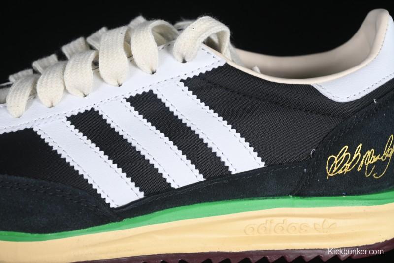 Adidas Samba x Bob Marley Limited Edition Sneakers - Retro Black with Rasta-Inspired Details