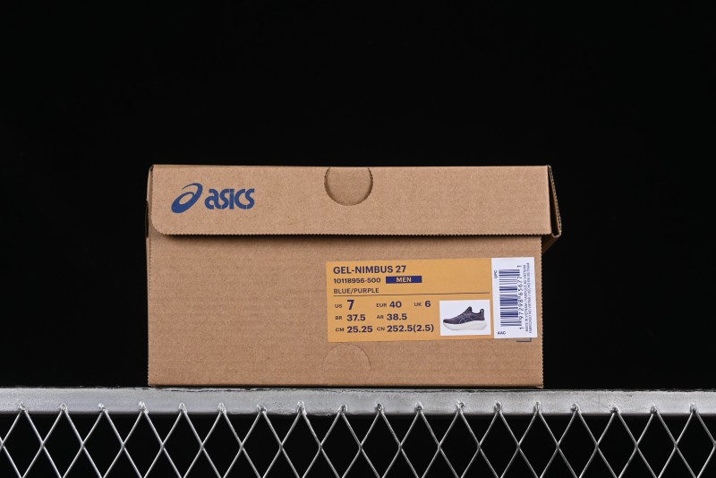 Asics Gel-Nimbus 27 Retro Breathable Casual Shoes Cushioned Men's Durable Running Shoes - 1011B956-500