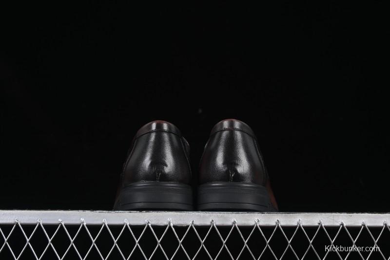 ECCO London Collection Slip-On Business Men's Leather Shoes with Wide Toe Design and Innovative Sole - 61160801002