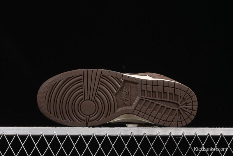 Nike SB Dunk Low White Mocha Low-Top Casual Skate Shoes - FQ8249-104