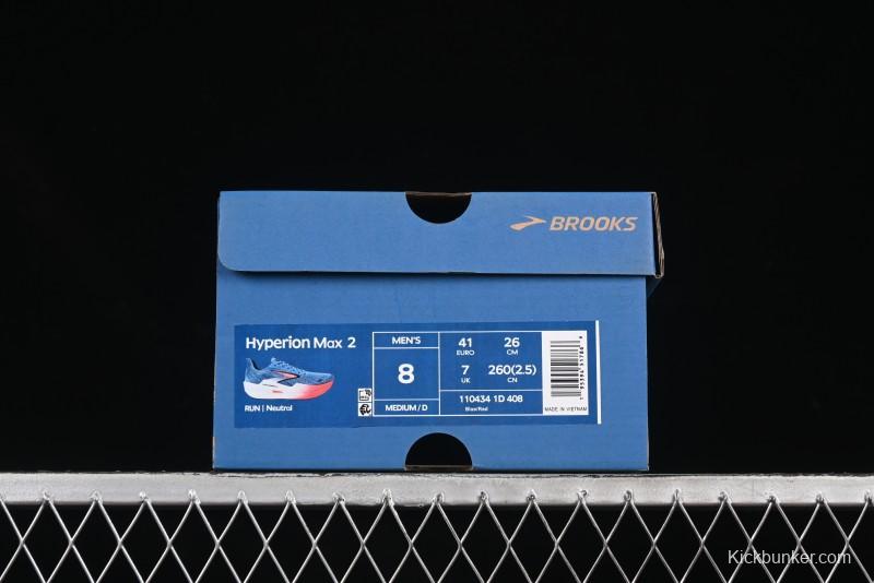 Brooks Hyperion Max 2 Cushioned Marathon Racing Shoes - 1104341D408