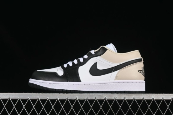 Nike Air Jordan 1 Low AJ1 Cream White Low-Top Casual Sneakers - 553558-153