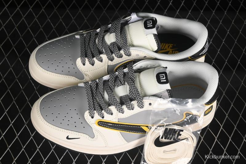 Nike Travis Scott x Fragment Design x Air Jordan 1 Low OG SP AJ1 Xiaomi Collaboration Su7-Ultru Low-Top Casual Sneakers - XX3168-162