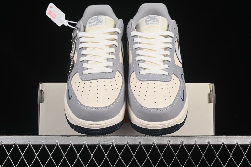Nike Air Force 1 '07 Low Kaws Collaboration Beige Grey Casual Sneakers - KK1988-077