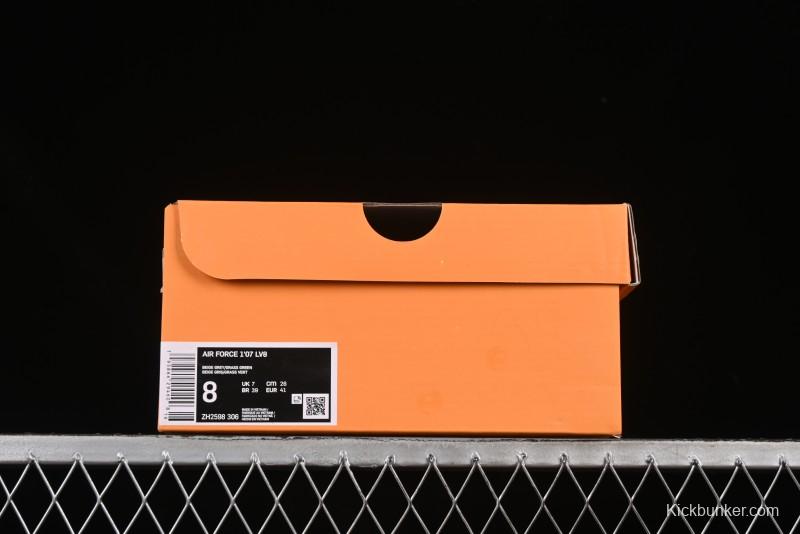 Nike Air Force 1 '07 Low LV Collaboration Green Stone Grain Gum Sole Casual Sneakers - ZH2598-306