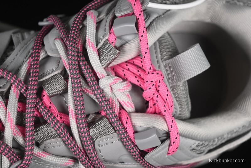 Balenciaga Track Sneaker Tess s.Gomma Res BI ALV/TIS EFF NUBUK/TIS E Waterproof Running Shoes - WTRHK1013