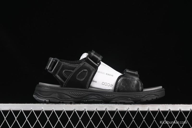 ECCO Off Trail Series Sport Leisure Sandals with Adjustable Hook-and-Loop Strap - 63251701001