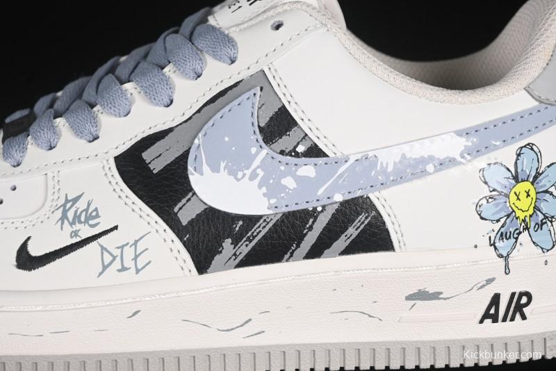 Nike Air Force 1'07 Low "Little Blue Flower" Casual Sneakers - FB1893-888