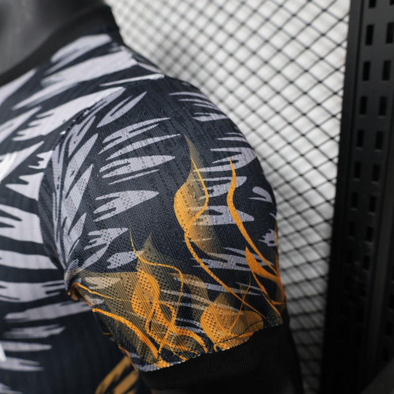 Player Version 25/26 Liverpool Dark Grey with Golden Phoenix Pattern Jersey