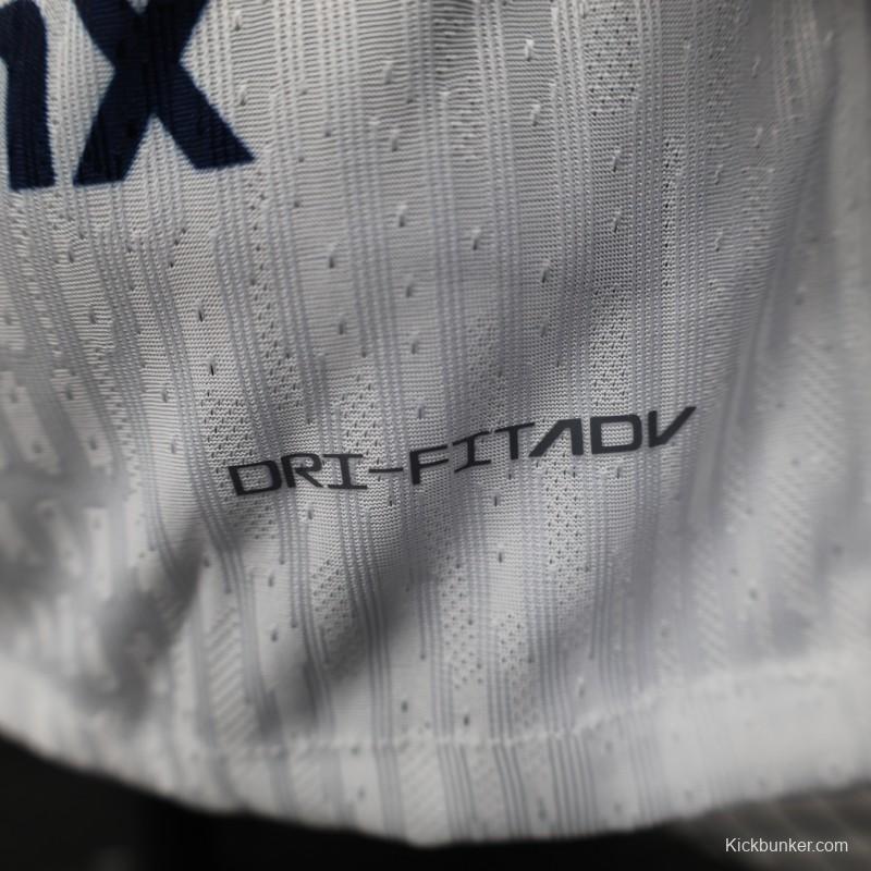 Player Version 25/26 Club America Away White with Navy and Gold Eagle Crest Jersey