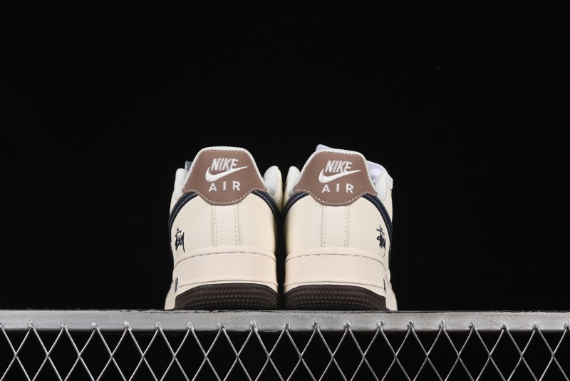 Nike Air Force 1 '07 Low Stussy Collaboration Cartoon Swoosh Casual Sneakers - ZH2598-309