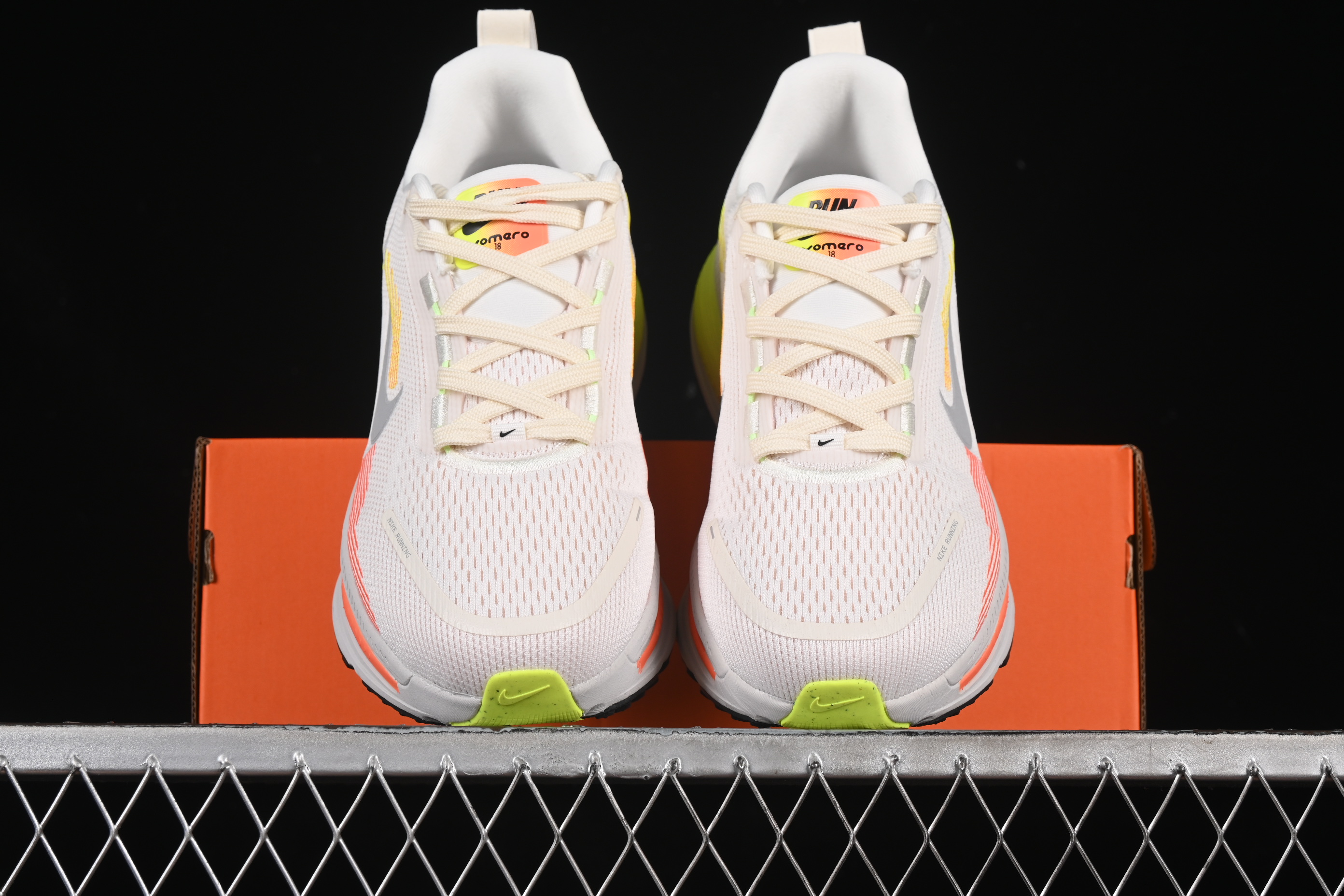 Nike Air Zoom Vomero 18 Lunar Running Shoes with Enhanced Cushioning - HQ2157-003
