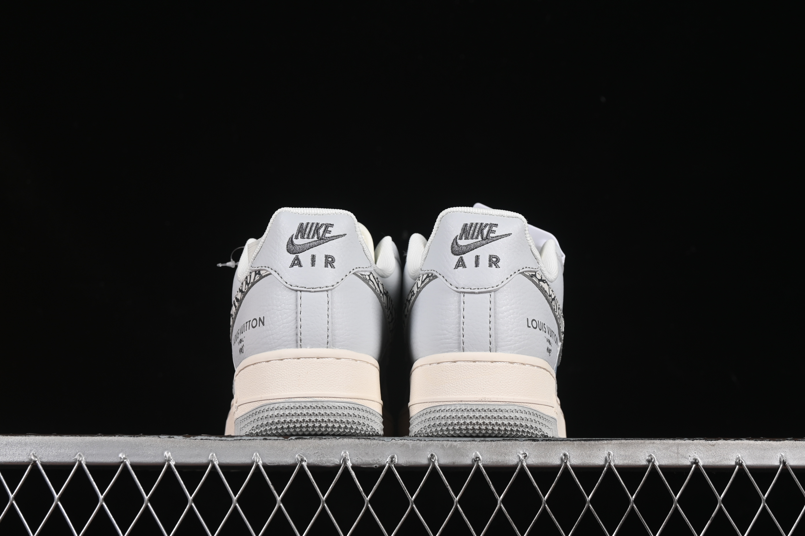 Nike Air Force 1'07 Low LV Collaboration Grey Blue Stone Texture Casual Sneakers - ZH2598-307