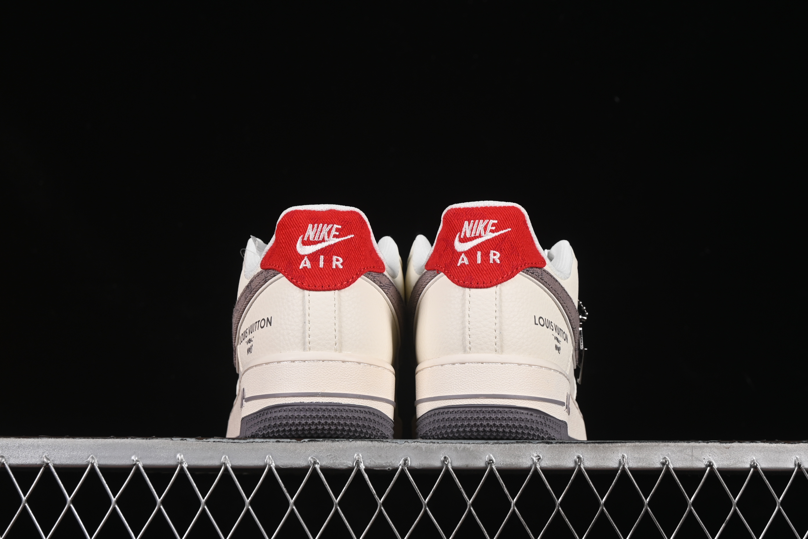 Nike Air Force 1'07 Low LV Collaboration Grey Denim Swoosh Casual Sneakers - XX3168-136