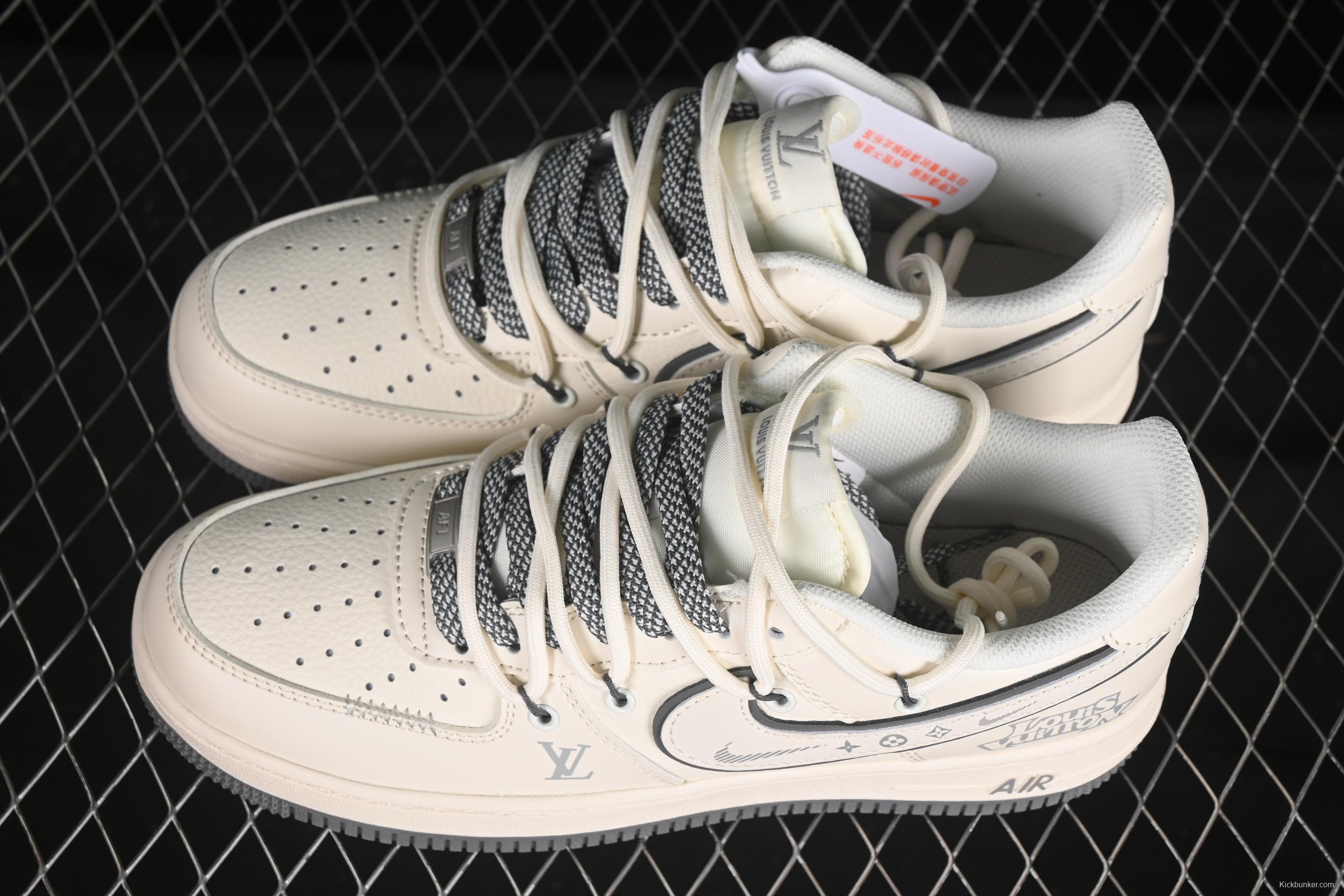 Nike Air Force 1 '07 Low LV Collaboration Beige Sole Drawstring Casual Sneakers - DM6868-100