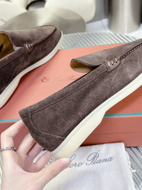 2024 Men Le Parmentier Brown Suede Loafers MJ00270