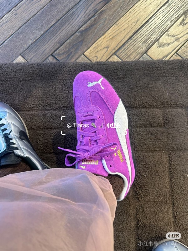 2025 Women Puma Purple White Suede Sneakers