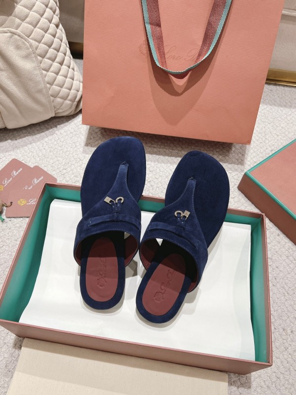 2025 Slippers LP Navy Velvet Slippers LY00300