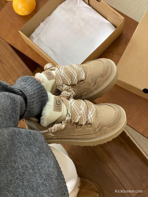 2024 Women UGG Beige Suede Textile Casual Shoes MJ00290