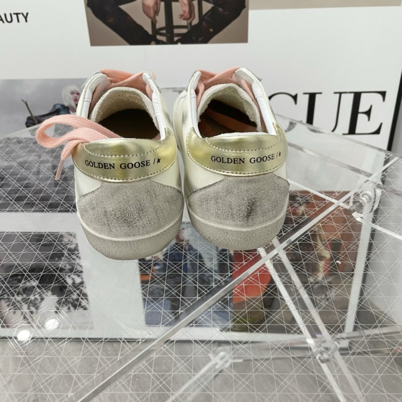 2025 Women GGDB White Blue Pink Leather Suede Sneakers