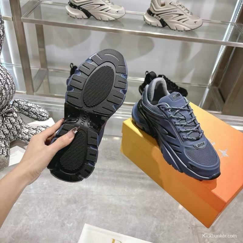 2024 Unisex Dior Blue Mesh Sneakers MJ00360