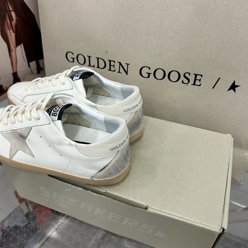 2025 Women GGDB White Grey Leather Sneakers MJ00260