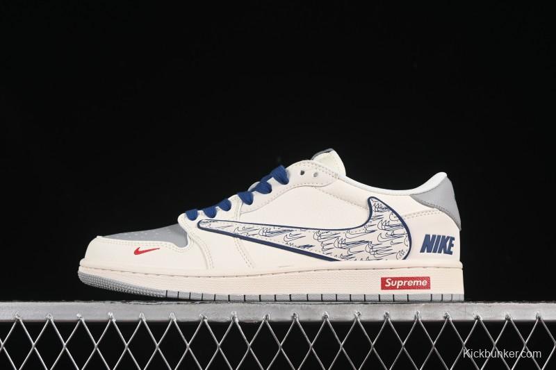 Nike Travis Scott x Fragment Design x Air Jordan 1 Low OG SP AJ1 Low-top Casual Sneakers - XS7089-597