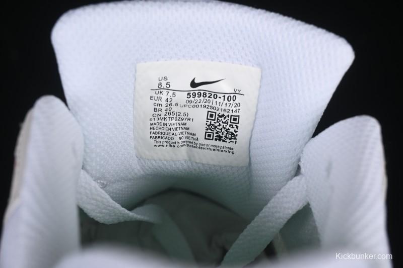 Nike Air Max 1 Retro Running Shoes with Half-Sole Air Cushion - 599820-100