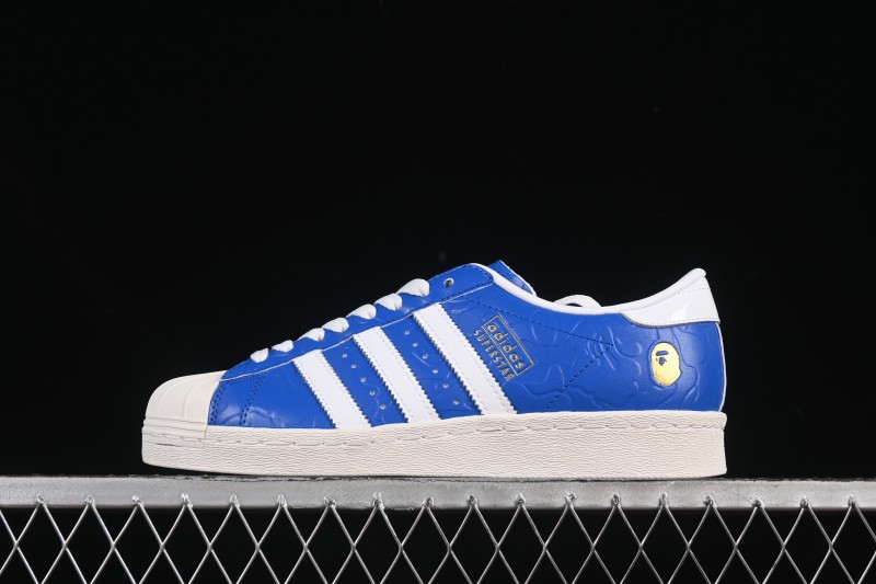 Adidas Bape Superstar Casual Skate Shoes - JR2702