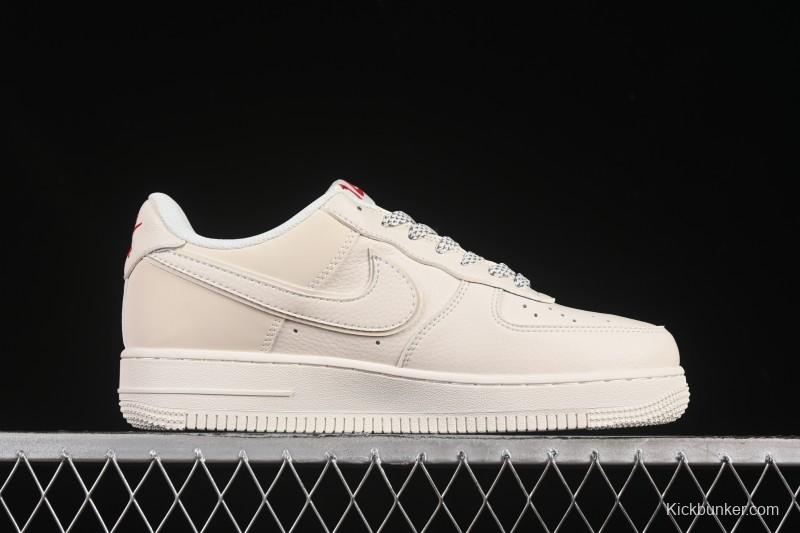 Nike Air Force 1 '07 Low Supreme Collaboration Versatile Beige Casual Sneakers - CS5288-011