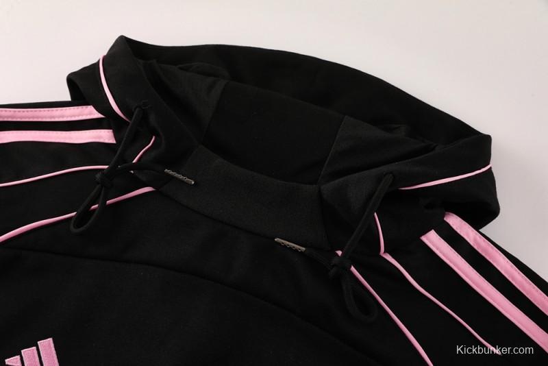 2025 Inter Miami Black Full Hoodie Zipper Jacket +Long Pants