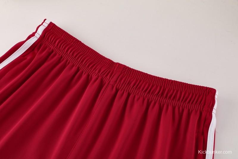 2025 Adidas Red Short Sleeve Jersey+Shorts