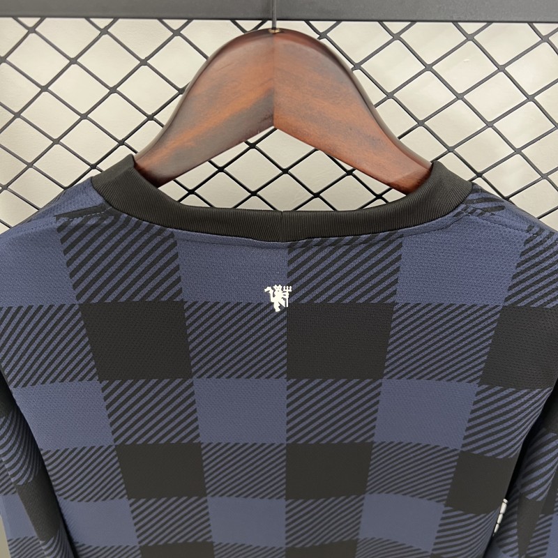 13/14 Retro Manchester United Long Sleeve Black Jersey