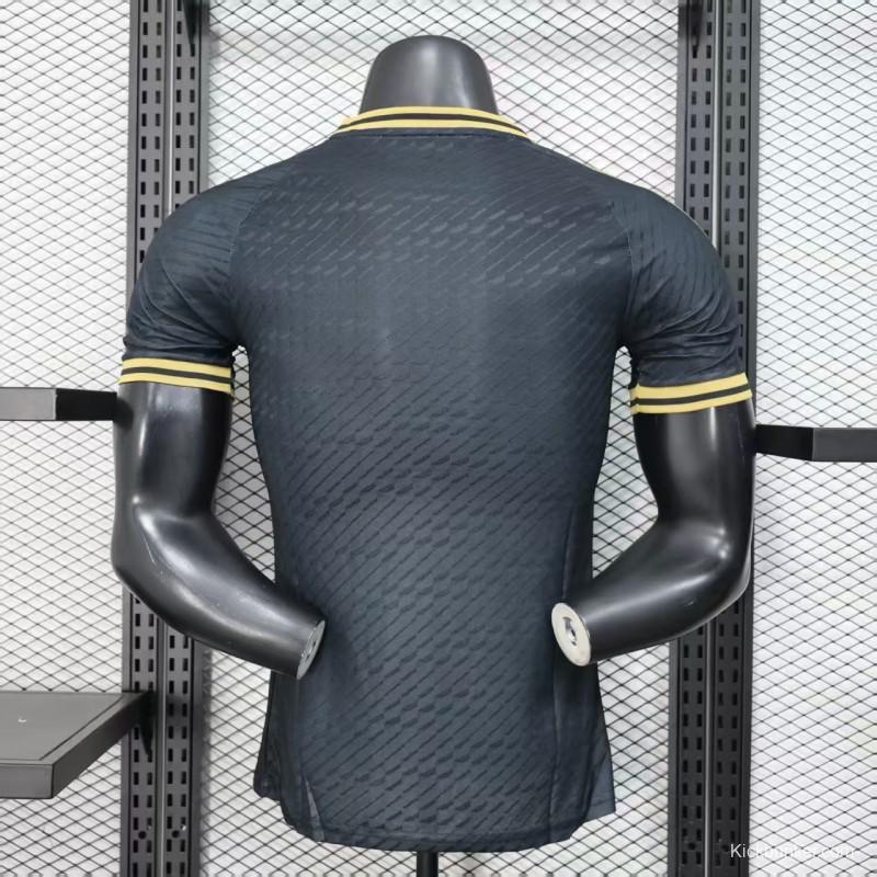Player Version 2025 Mexico Black with Eagle Feather Pattern Jersey