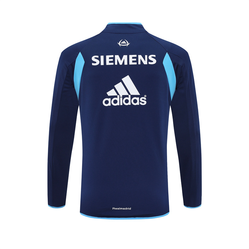 Retro 05/06 Real Madrid Royal Blue Half Zipper Jacket