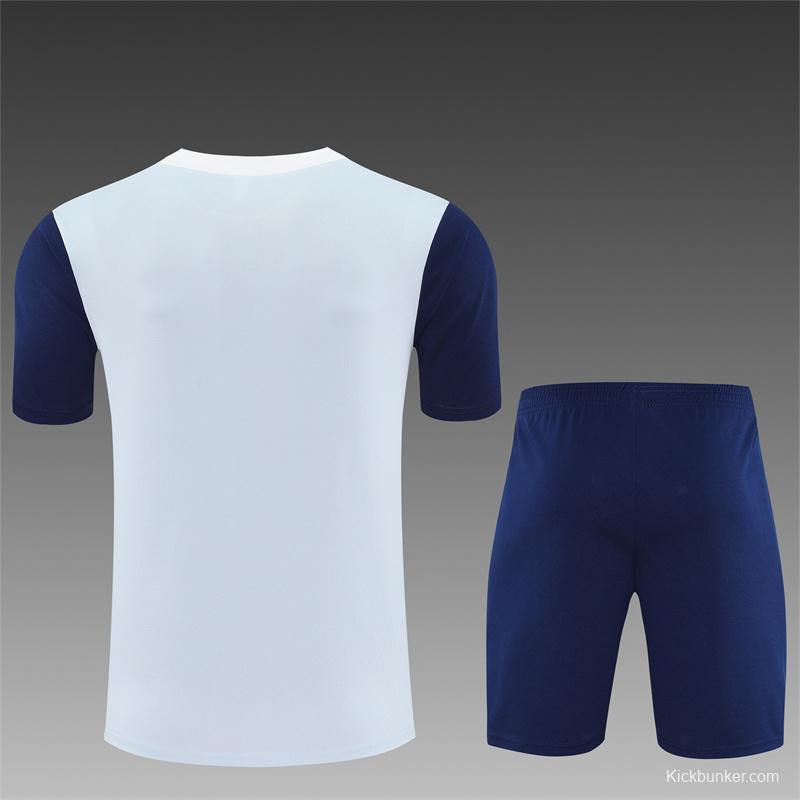 25/26 Tottenham Hotspur Grey with XS Short Sleeve+Soccer Shorts