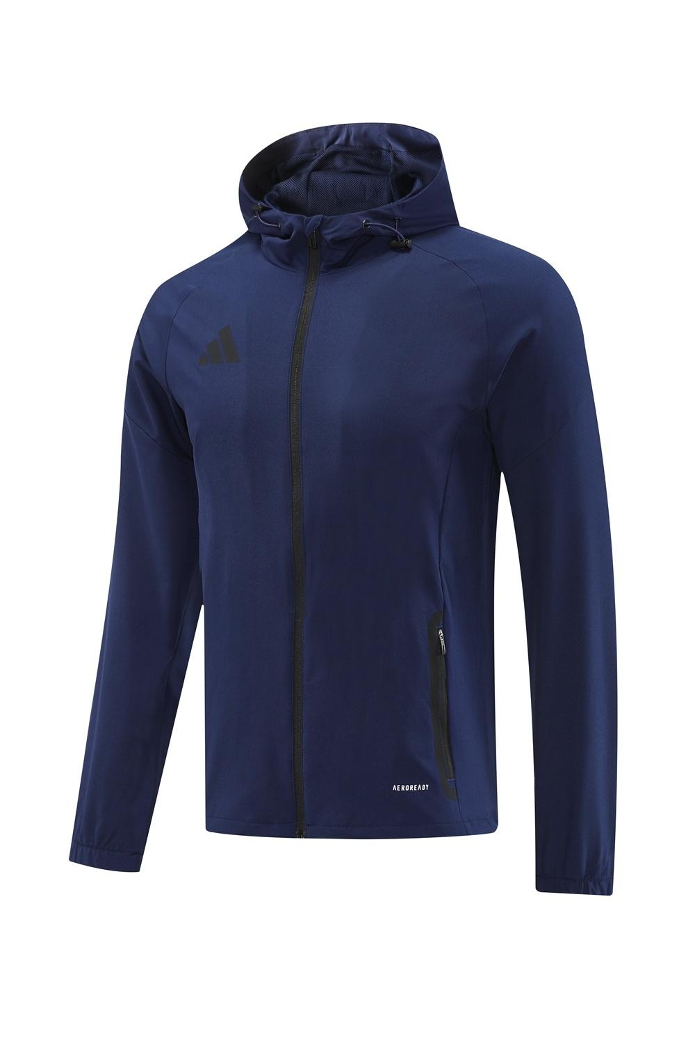 25/26 Adidas Navy Hoodie Full Zipper Jacket + Long Pants